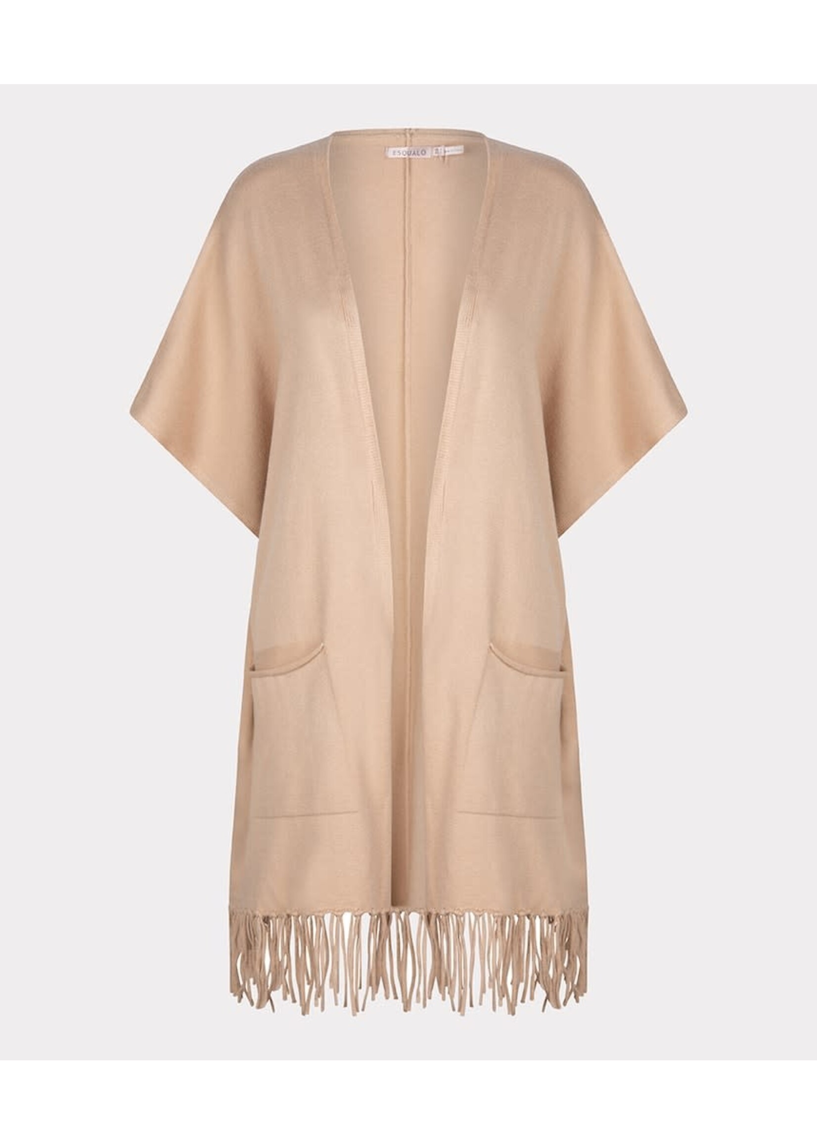 Esqualo Poncho fringes Beige