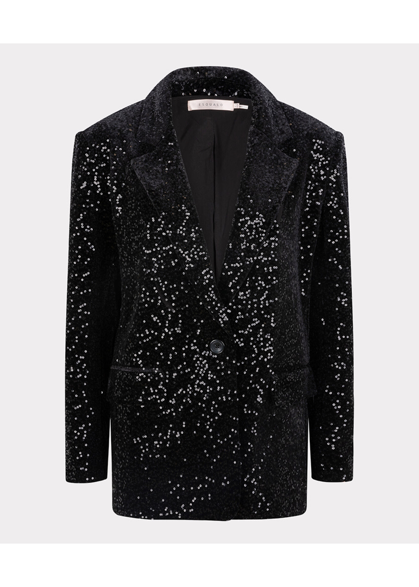 Esqualo Blazer velvet sequins Black