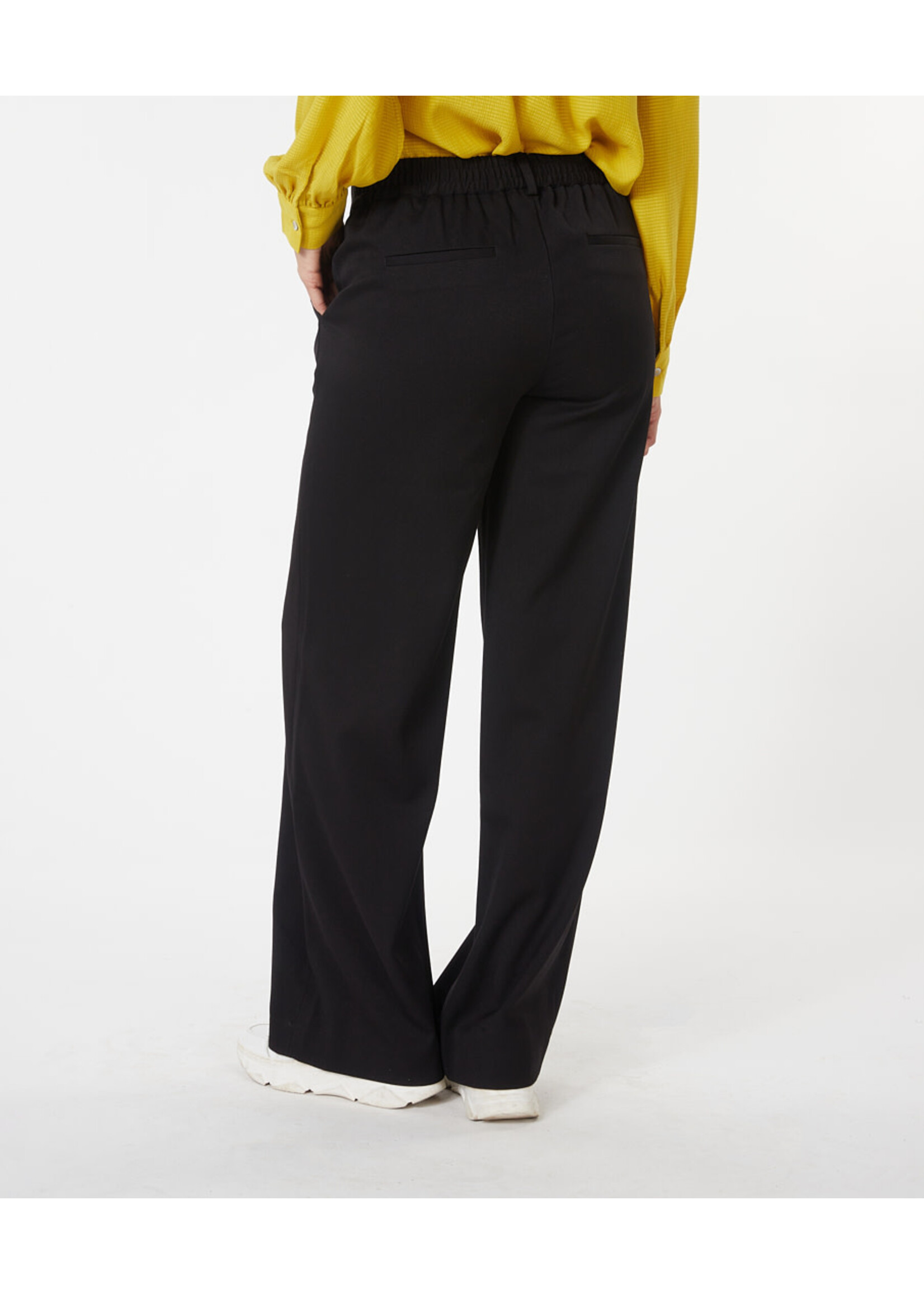 Esqualo Trousers Elastic Waist Band Black