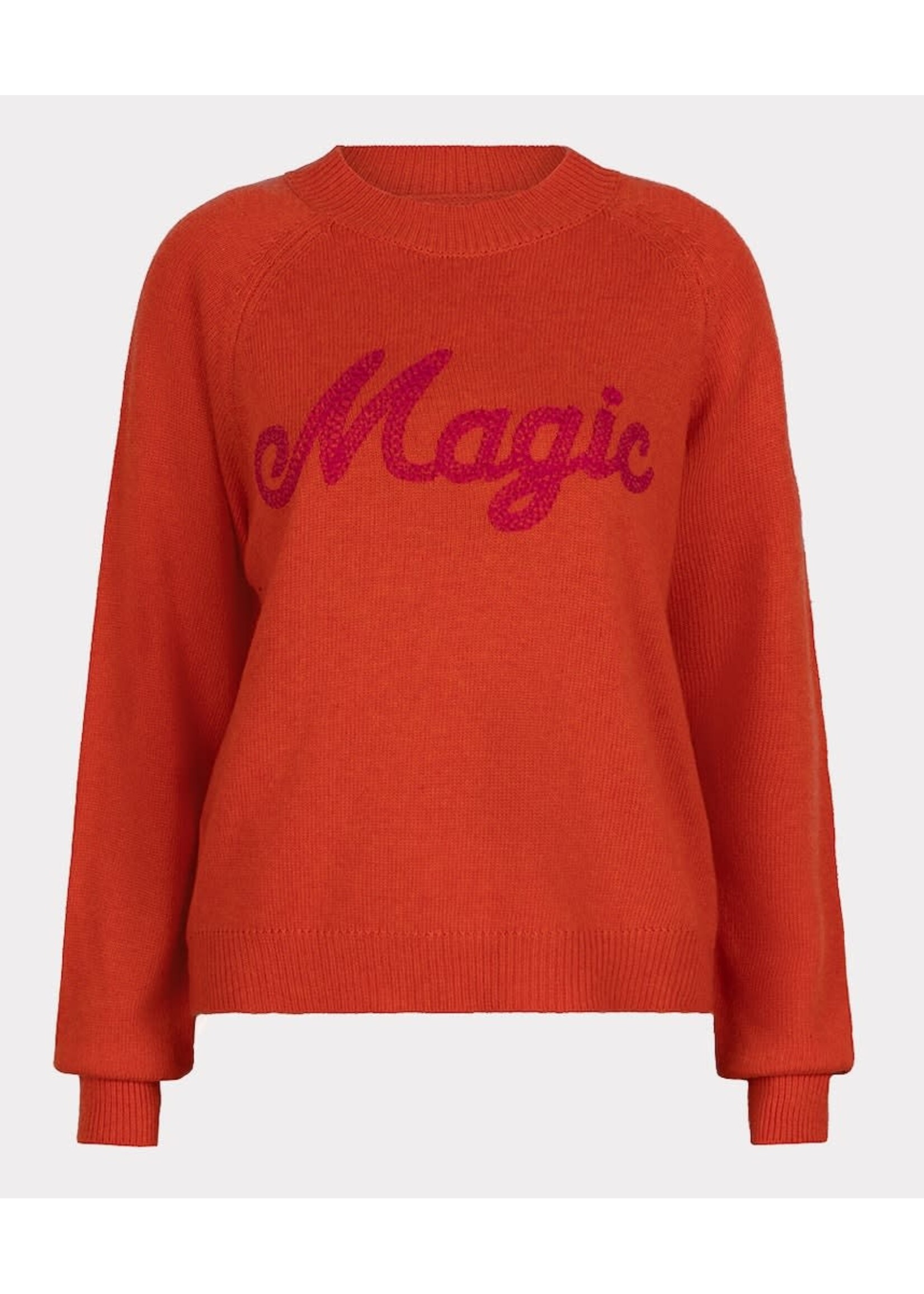 Esqualo Sweater “Magic” intarsia Oranje