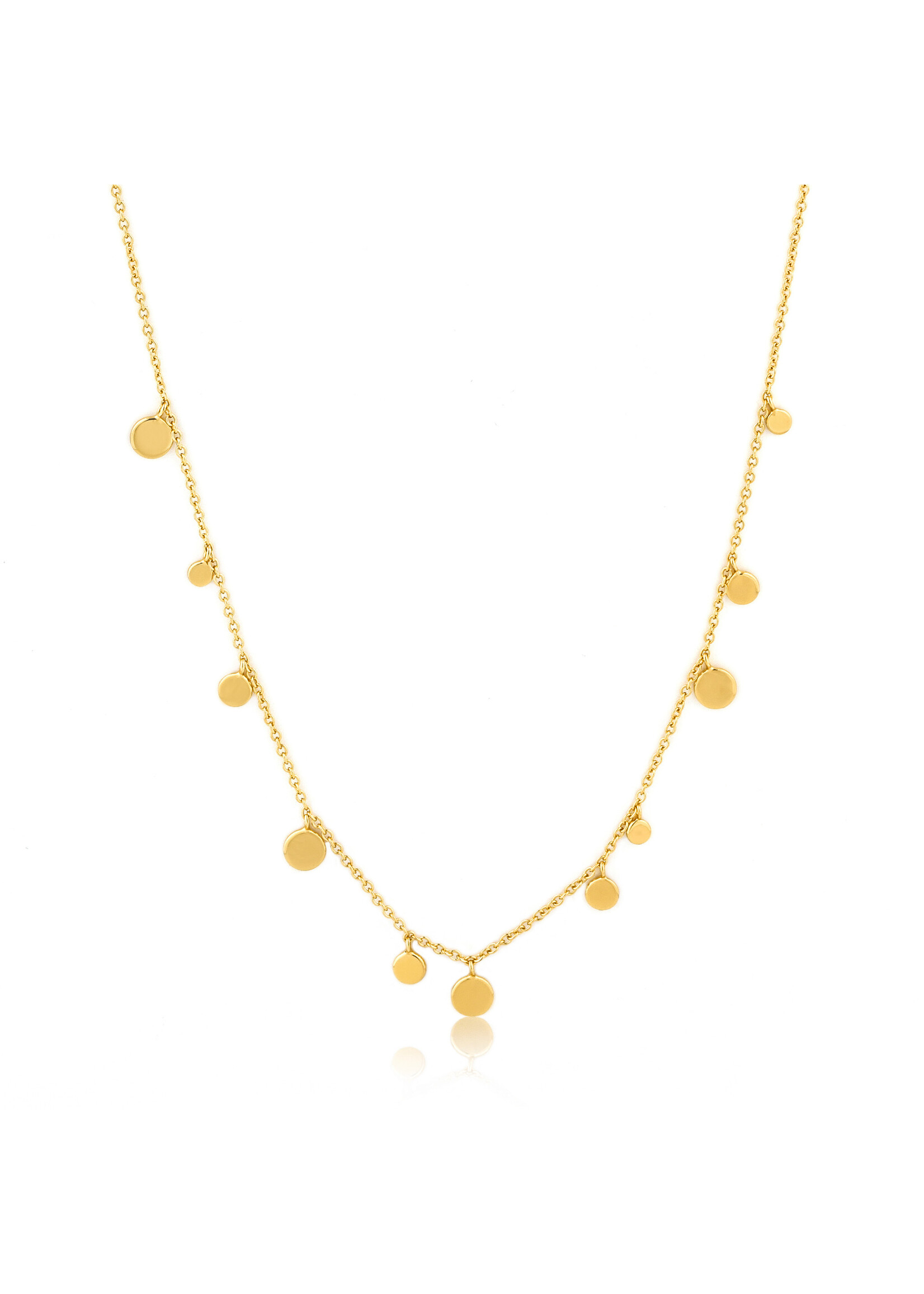 Ania Haie GOLD GEOMETRY MIXED DISCS NECKLACE