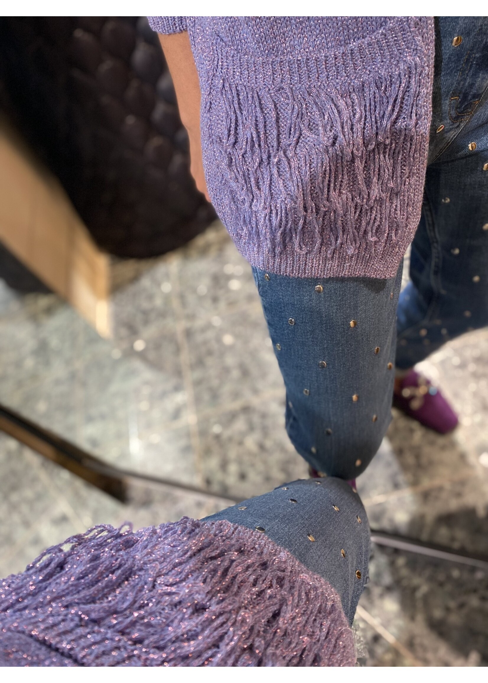 Cardigan Glitter Purple