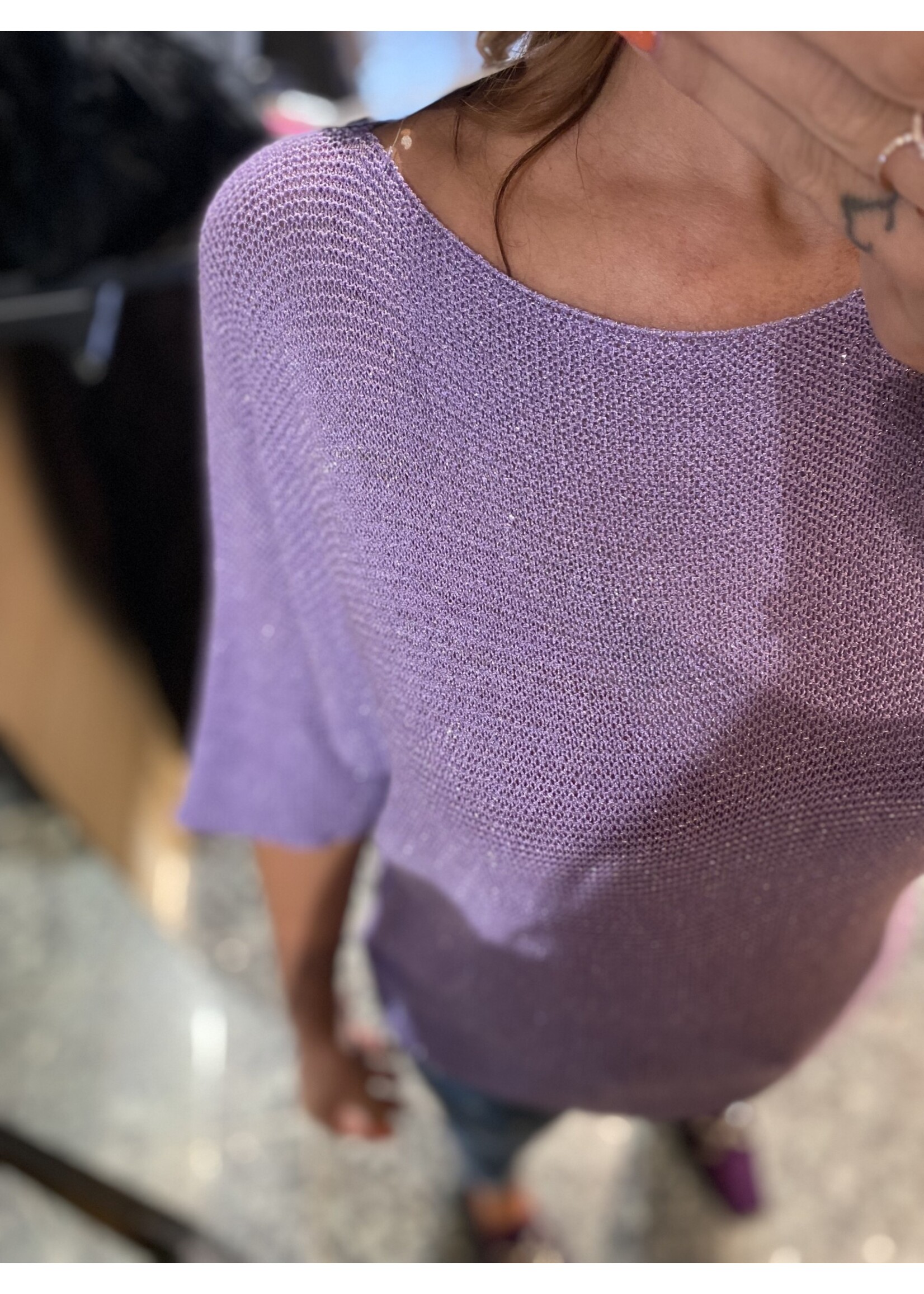 Pullover Glitter Purple