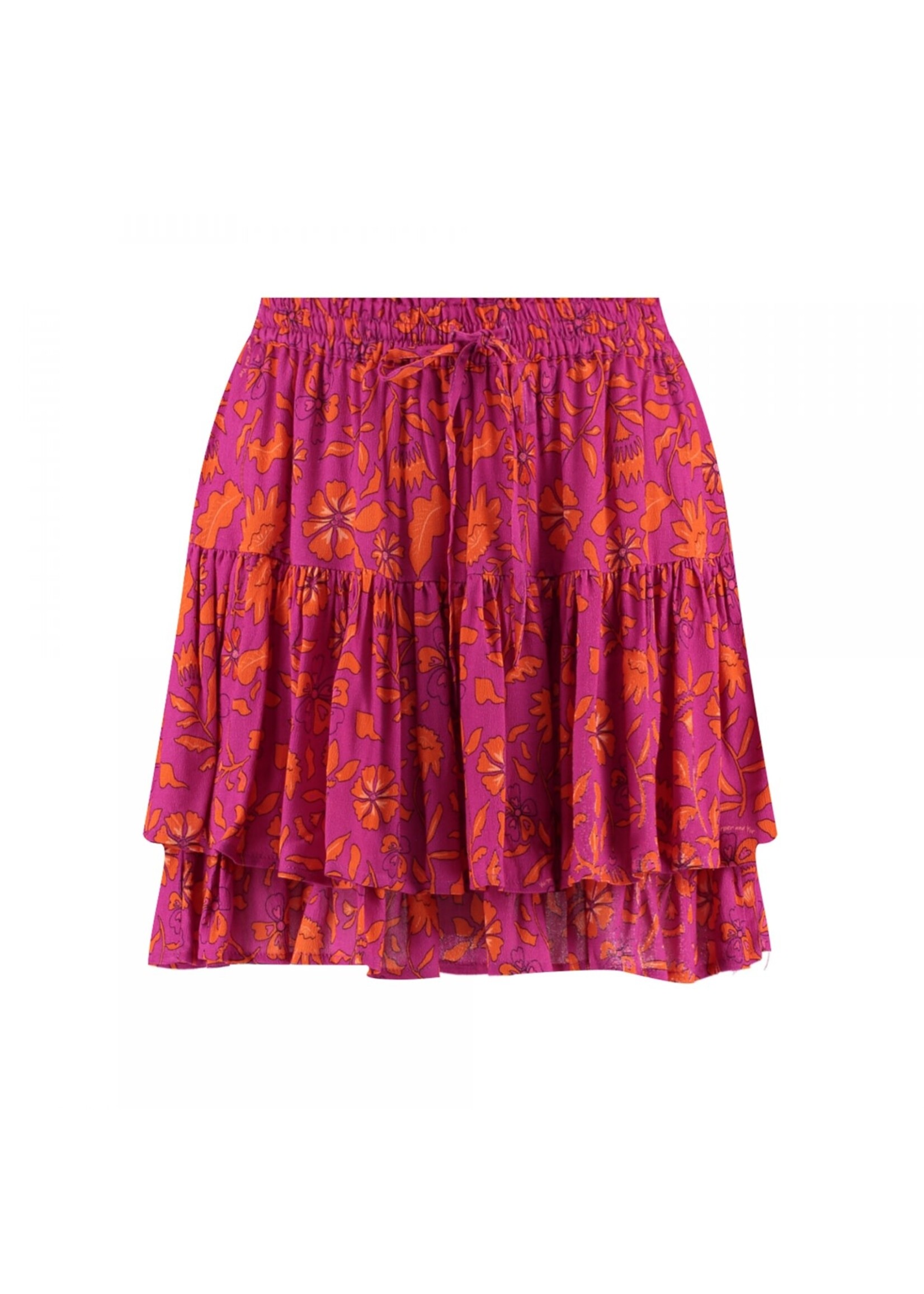 Harper & Yve SOPHIE SKIRT FLORA MULBERRY