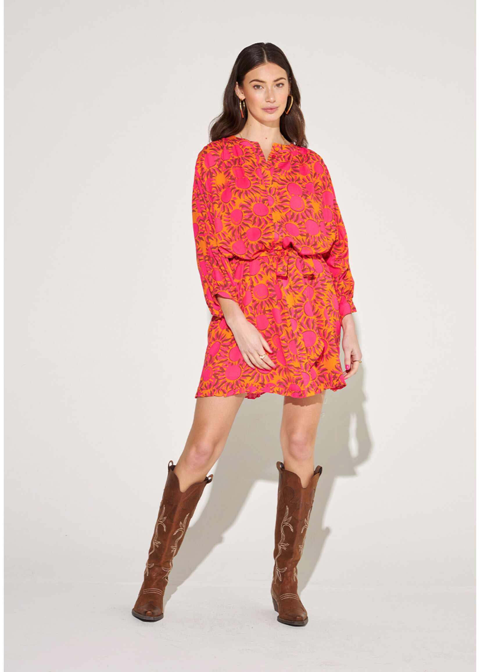 Harper & Yve MAE DRESS SUNSET ORANGE