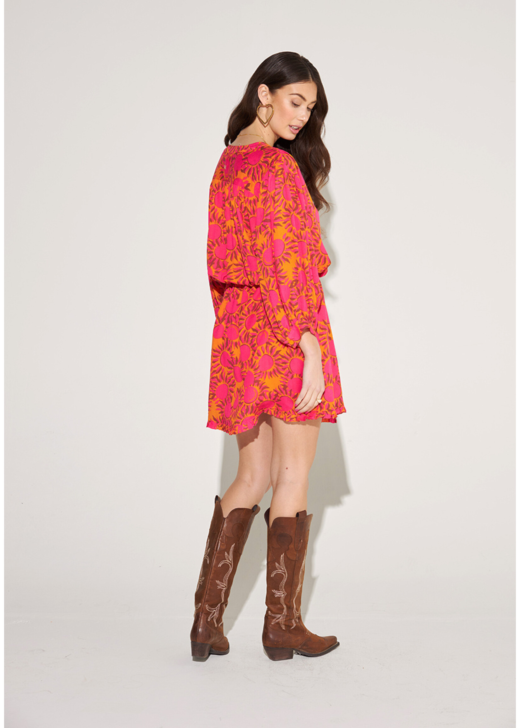 Harper & Yve MAE DRESS SUNSET ORANGE