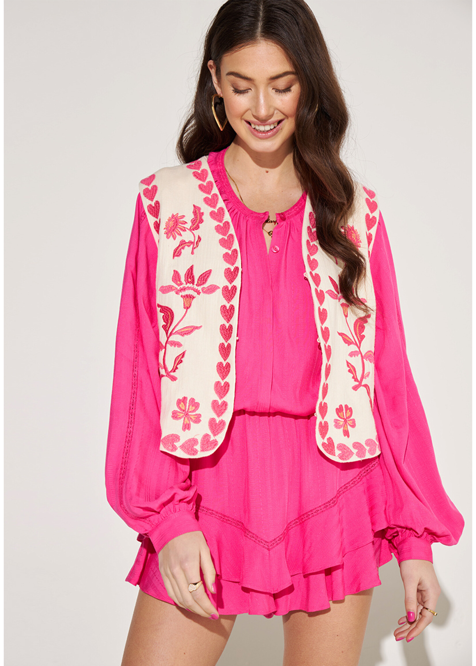 Harper & Yve MILAN GILET HOT PINK