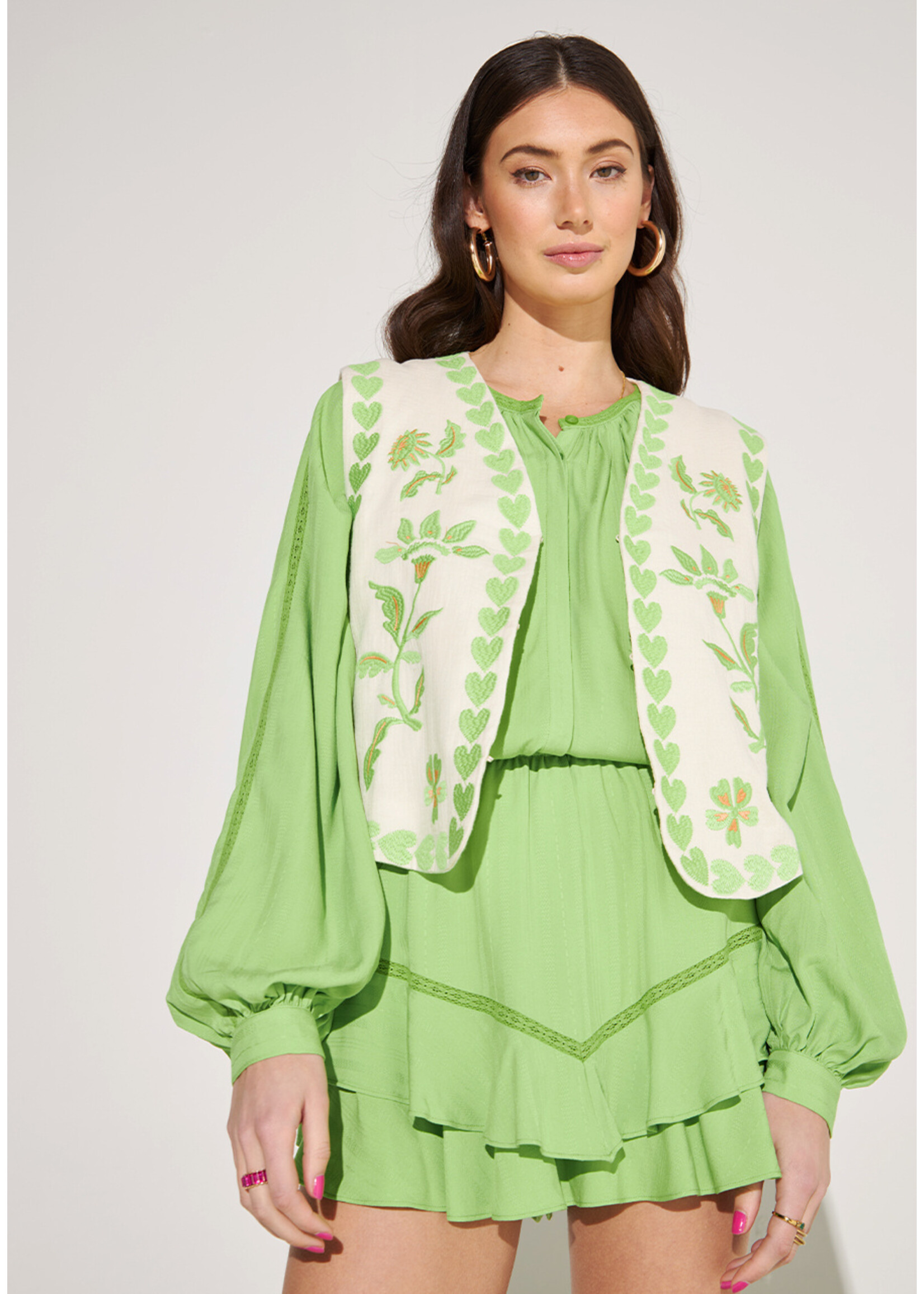 Harper & Yve YANICK BLOUSE VIBRANT GREEN