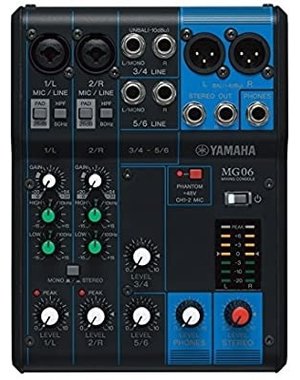 Yamaha Yamaha MG06 6-Channel Mixing Console