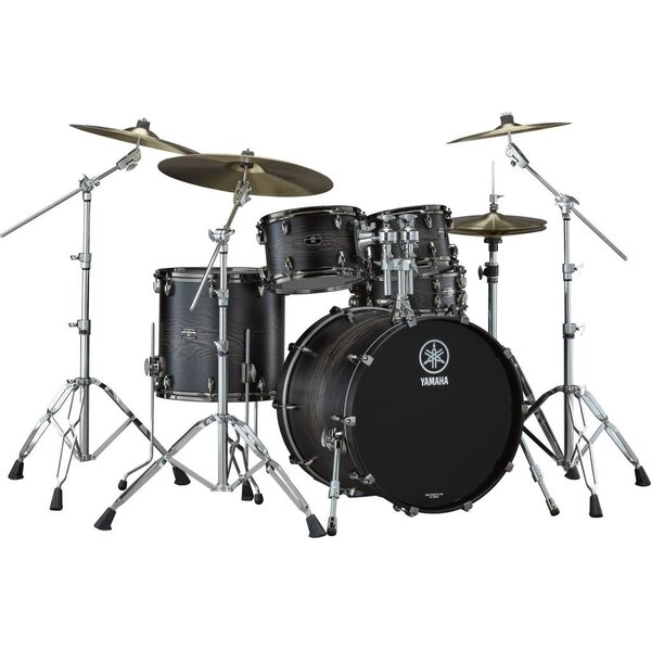 Yamaha Yamaha Live Custom Hybrid Oak 20'' Drum Kit, Uzu Charcoal Sunburst
