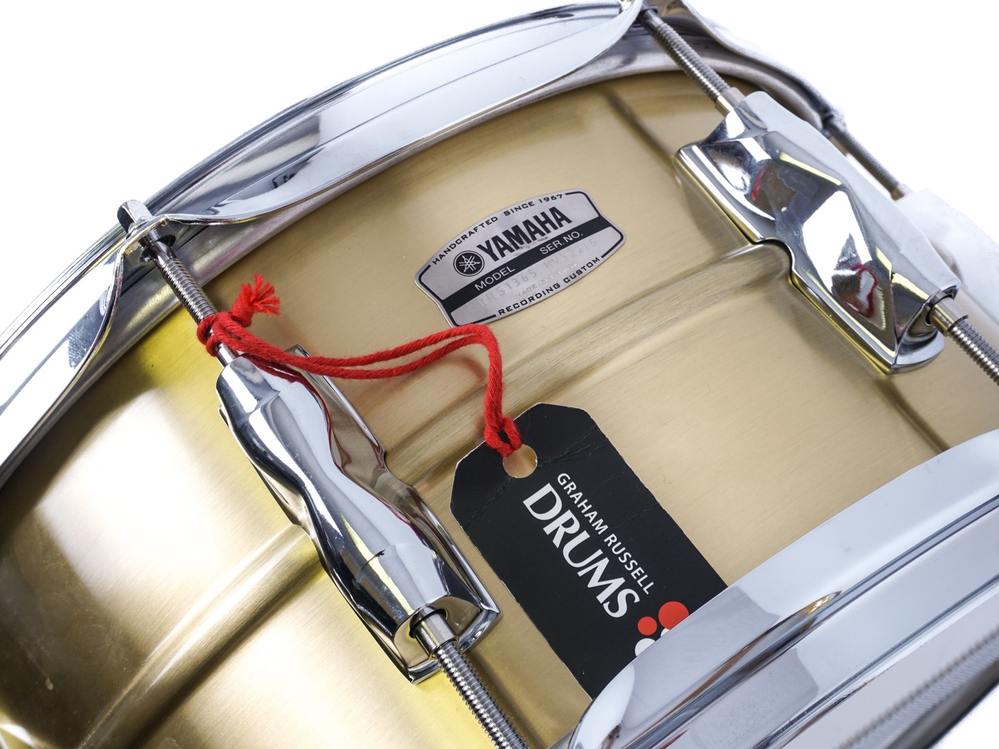 Yamaha Brass Recording Custom Snare 13x6.5 Graham Russell Drums