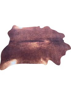 Drum n Base Drum n Base 1.85 x 1.6m Mat in Cow Print Brown (VEGAN)