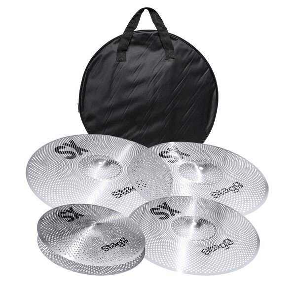 Stagg Stagg SXM Silent Practice Cymbal Set With Bag