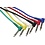 Stagg Stagg Mono Patch Cable, 6 x Jack/jack (m/m, L-shaped) 30 cm (1') Moulded Plastic