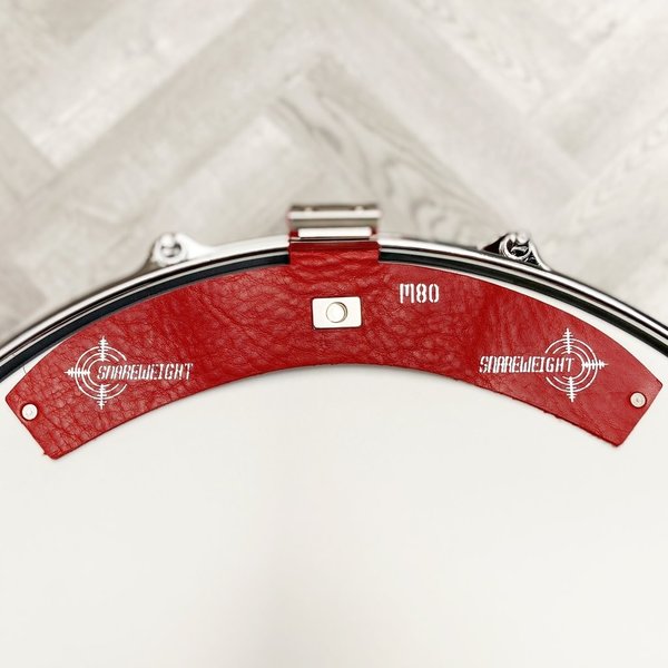 Snareweight Snareweight M80 Leather Snare Drum Dampening System in Red