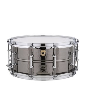 Ludwig Ludwig Black Beauty Hammered 14" x 6.5” Snare Drum, Tube Lugs