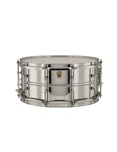 Ludwig Ludwig 402 14 x 6.5” Chrome over Brass Smooth Shell Snare w/Tube Lugs