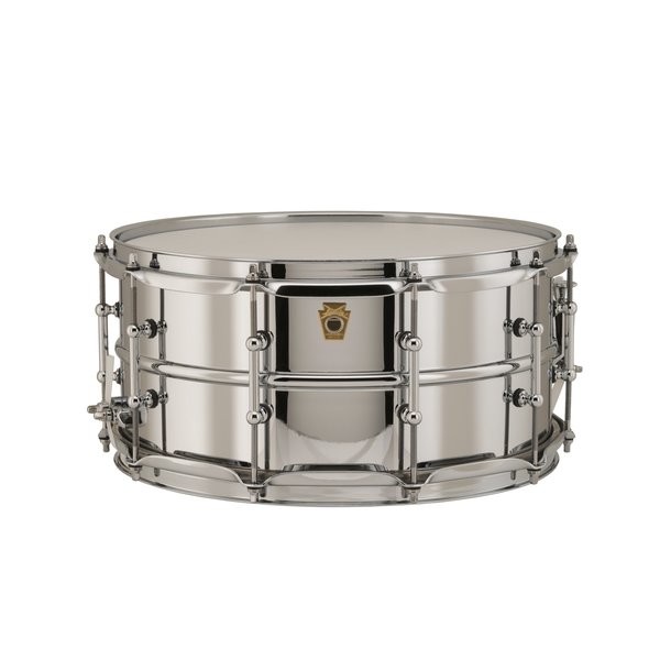 Ludwig Ludwig 402 14 x 6.5” Chrome over Brass Smooth Shell Snare w/Tube Lugs