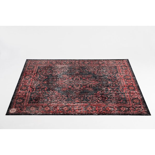 Drum n Base Drum n Base 1.85 x 1.6m Mat in Red Vintage Persian