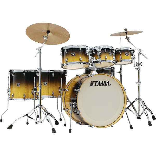 Tama Tama Superstar Classic Exotix 22" Drum Kit, Gloss Lacebark Pine Fade