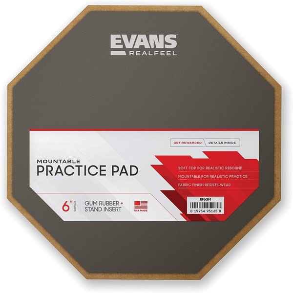 Evans Evans 6" Real Feel 1 Sided Pad