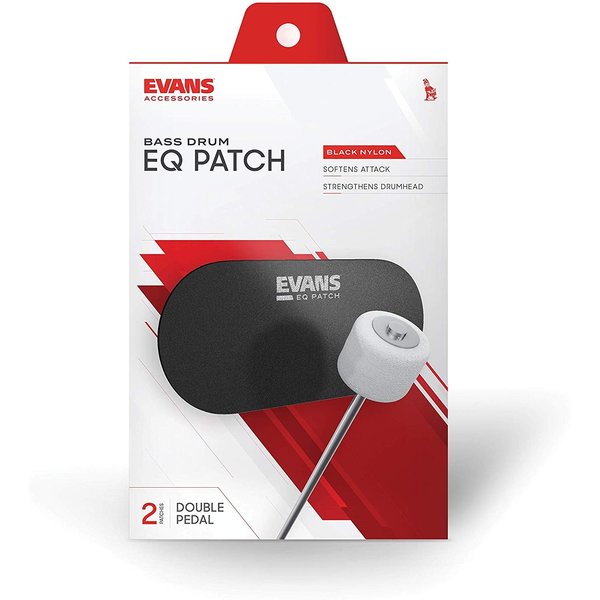 Evans Evans Black Double Bass Drum EQ Patch