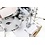 Pearl Pearl Export 22" Drum Kit, Satin White with Pearl 830 Hardware Pack & Sabian SBR Cymbal Set