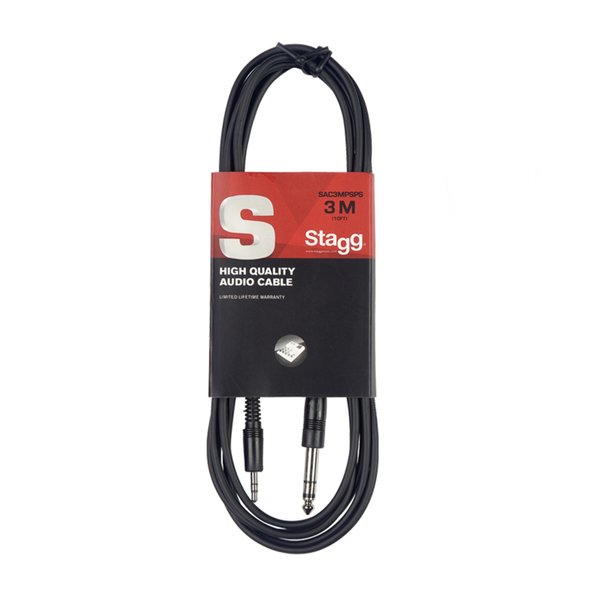 Stagg Stagg Audio Cable Jack/Mini Jack (m/m), 3 Metres