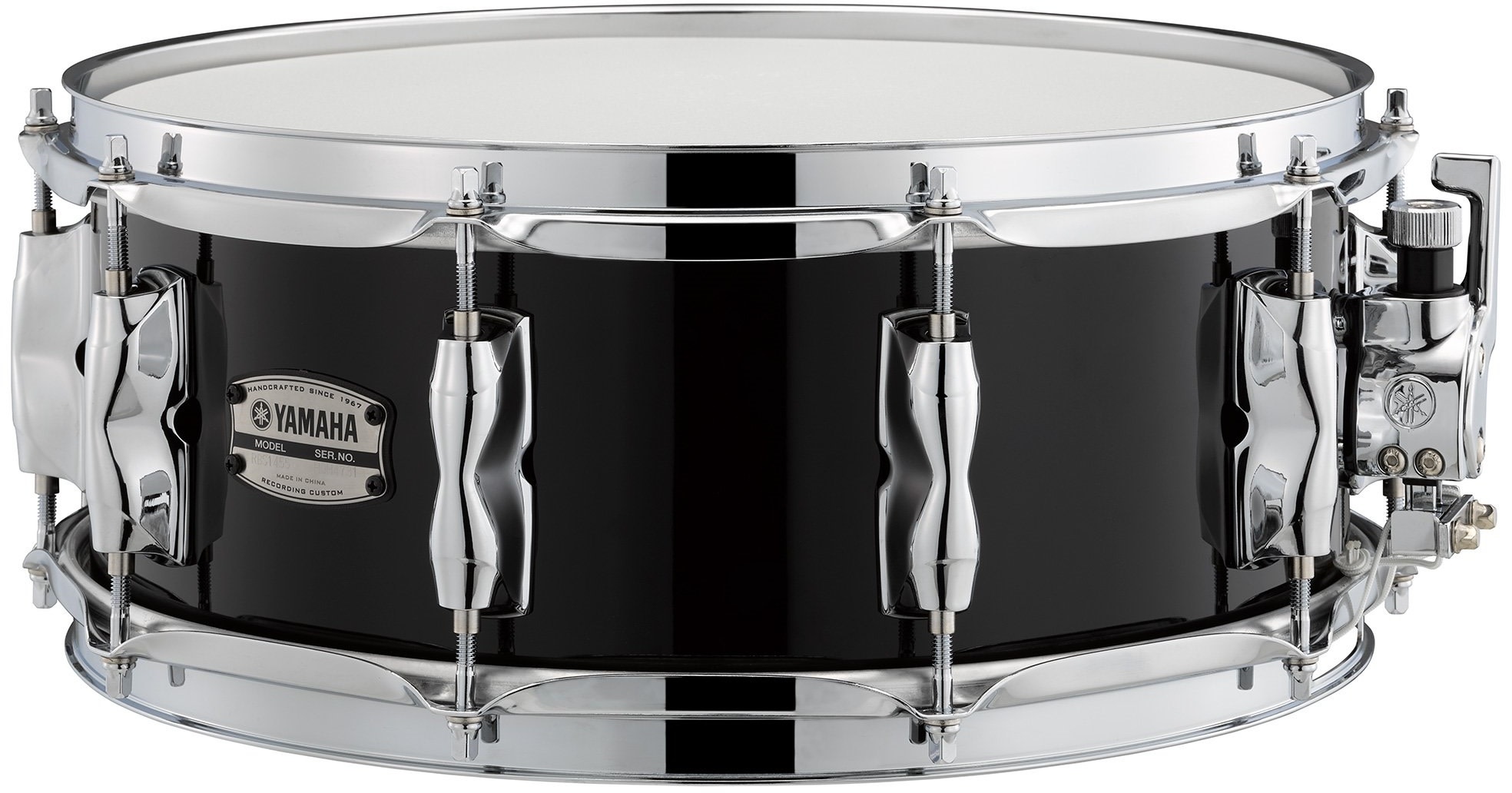 Yamaha Recording Custom Snare, Black 14” x 5.5” Graham Russell Drums
