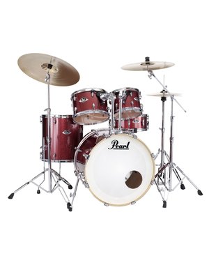 Pearl Pearl Export 22" Drum Kit, Black Cherry Glitter with Pearl 834 Hardware Pack & Sabian SBR Cymbal Set