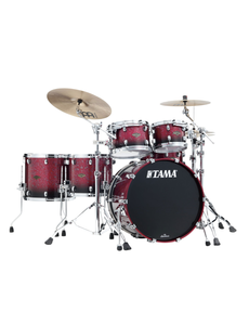 Tama Tama Starclassic 22" Walnut Birch Drum Kit, Molten Dark Raspberry Fade