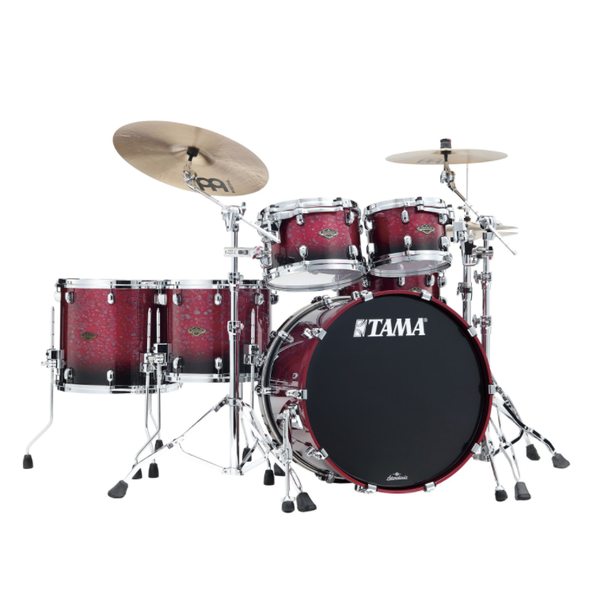 Tama Tama Starclassic Walnut Birch 22" Drum Kit, Molten Dark Raspberry Fade