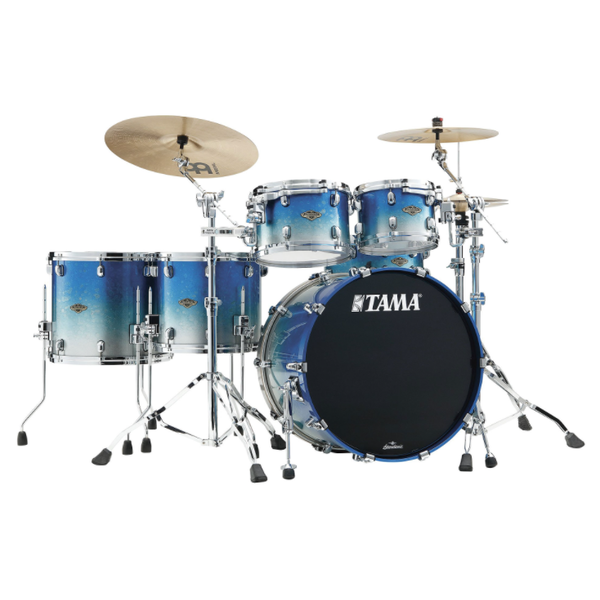 Tama Tama Starclassic Walnut Birch 22" Drum Kit, Molten Blue Ice Fade