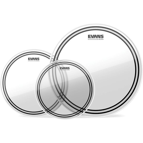 Evans Evans EC2 Tompack, Clear, Standard (12 inch, 13 inch, 16 inch)