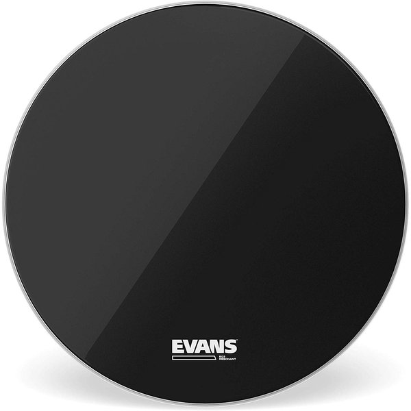 Evans Evans 22" EQ3 Resonant Black Bass Drum Head (No Port)