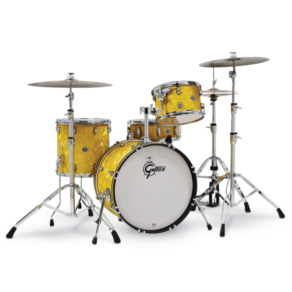 Gretsch Gretsch Catalina Club 20" Drum Kit, Yellow Satin Flame