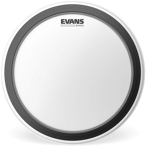 Evans Evans 24" EMAD Coated White Bass Drum Head