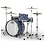 Pearl Pearl President DeLuxe 22" Drum Kit, Ocean Ripple