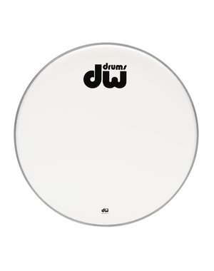 DW Drums DW Texture Coated 22" Non-Vent White Logo Head