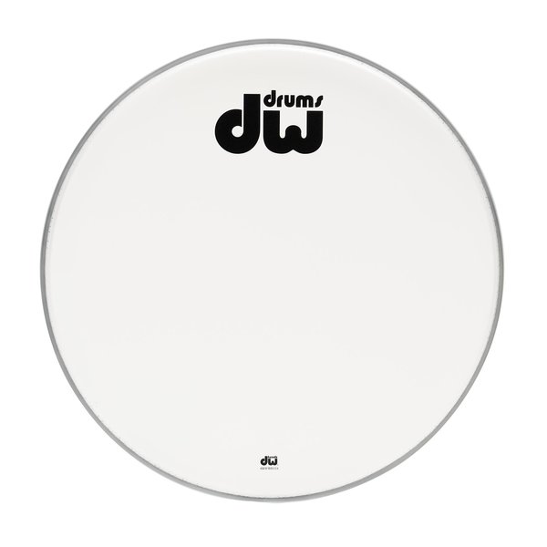 DW Drums DW Texture Coated 22" Non-Vent White Logo Head
