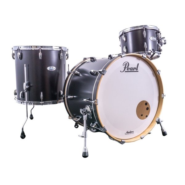 Pearl Pearl Masters Maple Complete 22" Drum Kit, Matte Caviar Black