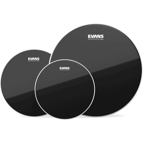 Evans Evans Black Chrome Tompack, Rock (10 inch, 12 inch, 16 inch)