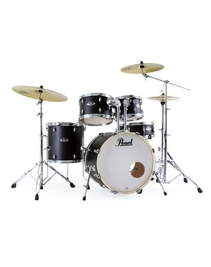 Pearl Pearl Export 20" Drum Kit, Satin Shadow Black with Pearl 830 Hardware Pack & Sabian SBR Cymbal Set