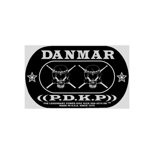 Danmar Danmar Double Impact Bass Drum Pad Skull