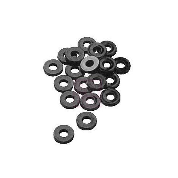 Pearl Black Nylon Washers 12pk