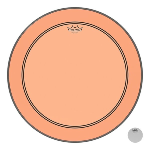 Remo Remo 22" Powerstroke 3 Colortone Bass Drum Head, Orange