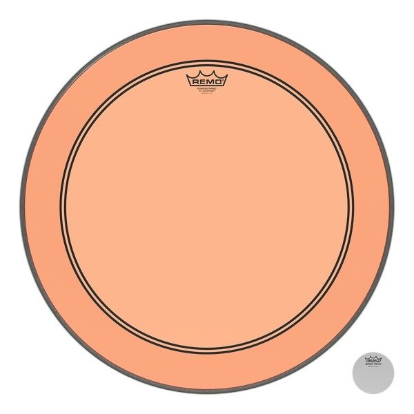 Remo Remo 22" Powerstroke 3 Colortone Bass Drum Head, Orange