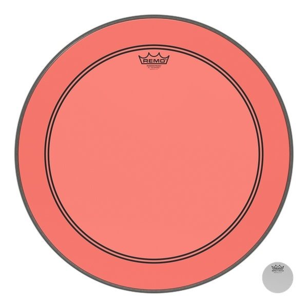 Remo Remo 22" Powerstroke 3 Colortone Bass Drum Head, Red