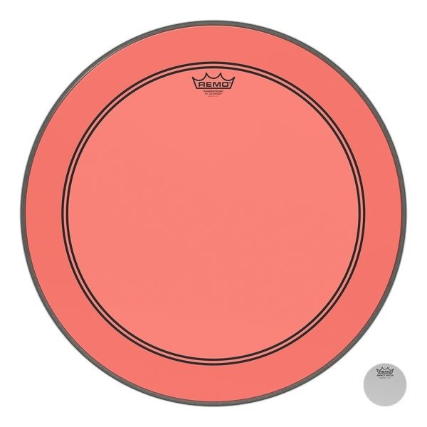 Remo Remo 20" Powerstroke 3 Colortone Bass Drum Head, Red