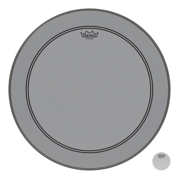 Remo Remo 20" Powerstroke 3 Colortone Bass Drum Head, Smoke